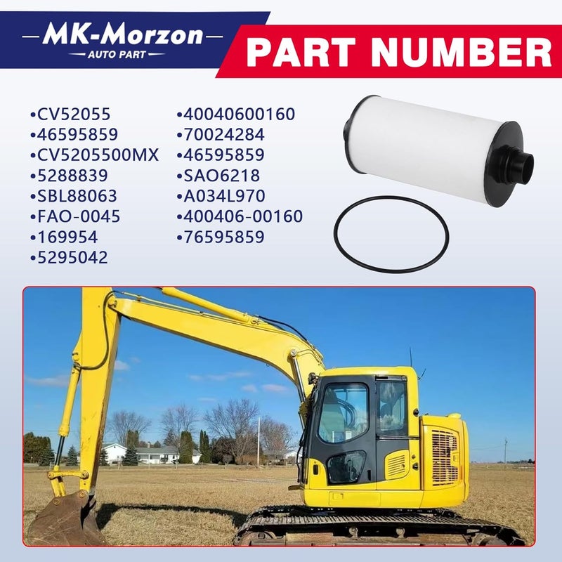 MK-Morzon CV52055 Crankcase Ventilation Filter Compatible With CUMMINS QSB3.3 QSB4.5 ENGINE Replace# 46595859 CV5205500MX 5288839 169954 - Image 2